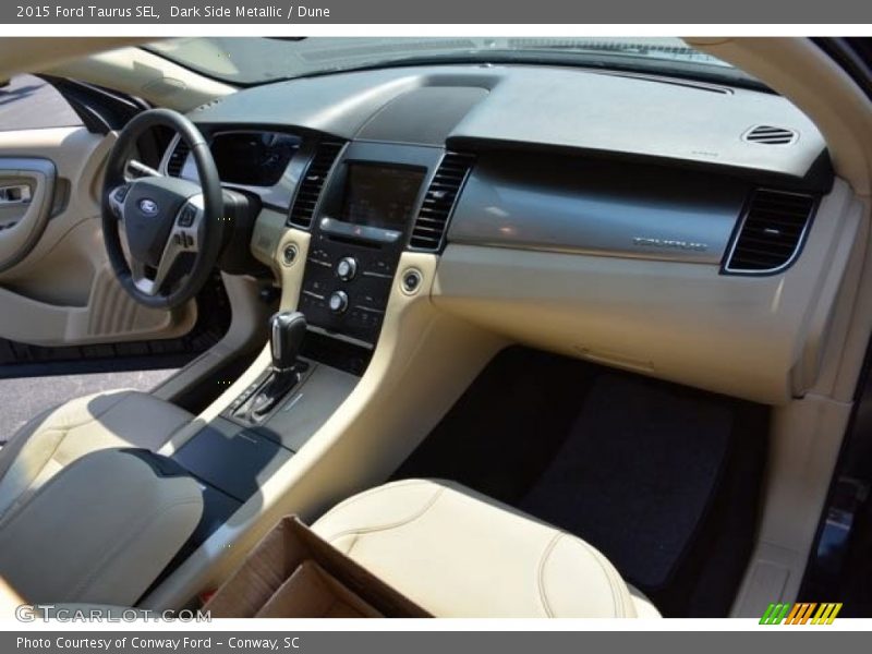 Dark Side Metallic / Dune 2015 Ford Taurus SEL