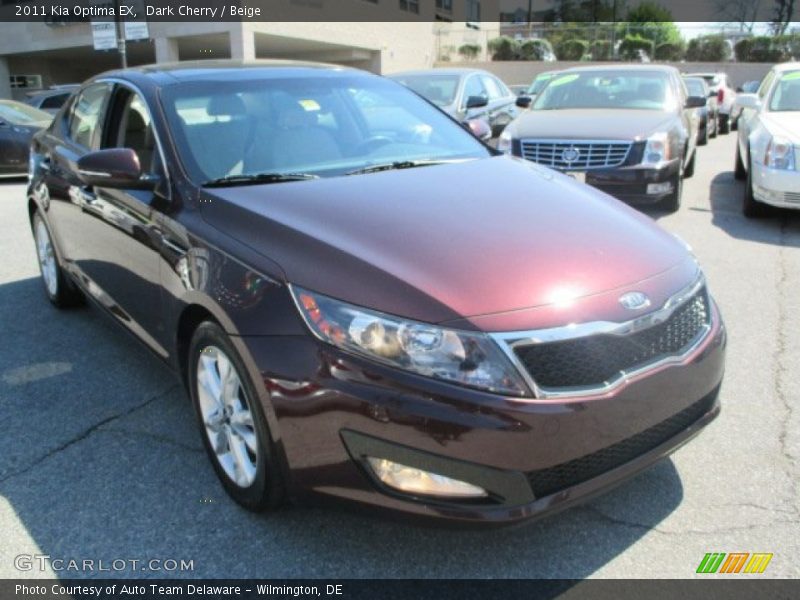 Dark Cherry / Beige 2011 Kia Optima EX