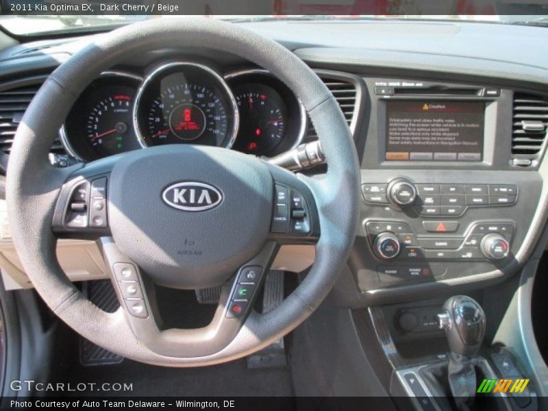 Dark Cherry / Beige 2011 Kia Optima EX