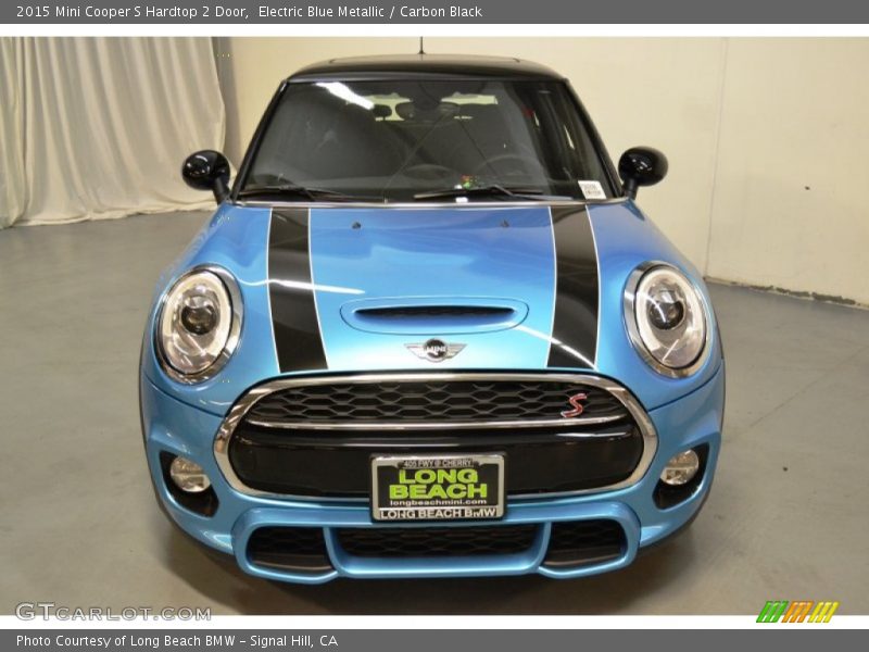 Electric Blue Metallic / Carbon Black 2015 Mini Cooper S Hardtop 2 Door