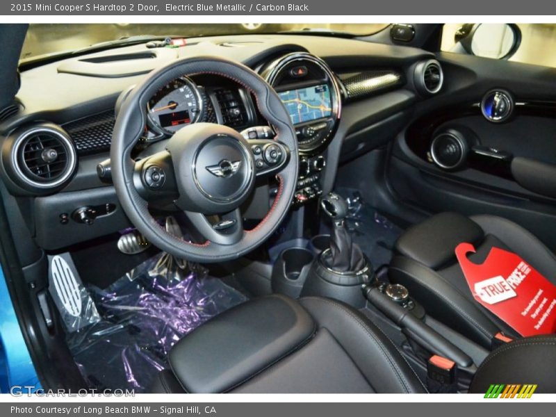 Electric Blue Metallic / Carbon Black 2015 Mini Cooper S Hardtop 2 Door