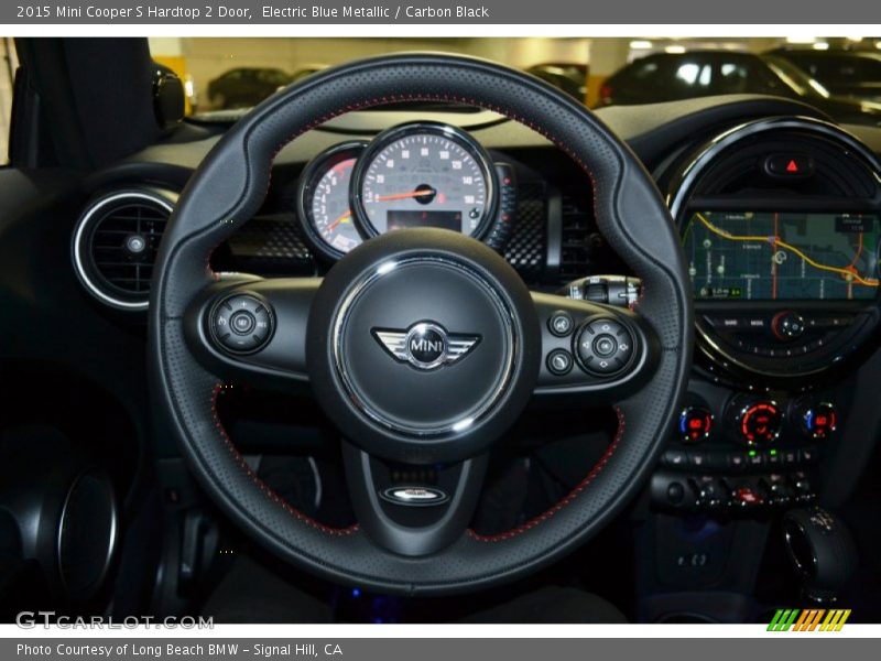 Electric Blue Metallic / Carbon Black 2015 Mini Cooper S Hardtop 2 Door