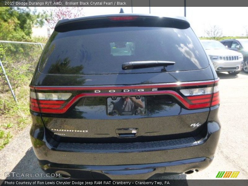 Brilliant Black Crystal Pearl / Black 2015 Dodge Durango R/T AWD