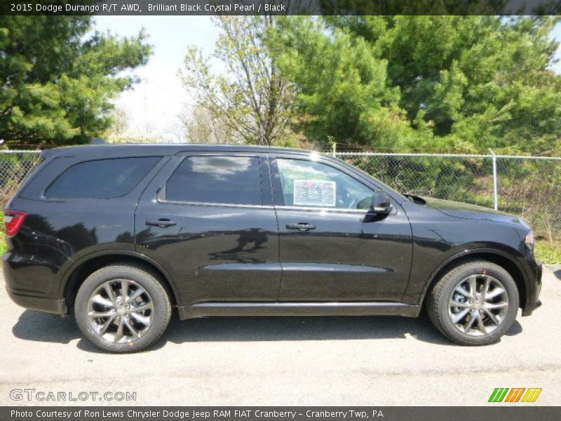 Brilliant Black Crystal Pearl / Black 2015 Dodge Durango R/T AWD