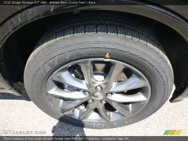 Brilliant Black Crystal Pearl / Black 2015 Dodge Durango R/T AWD