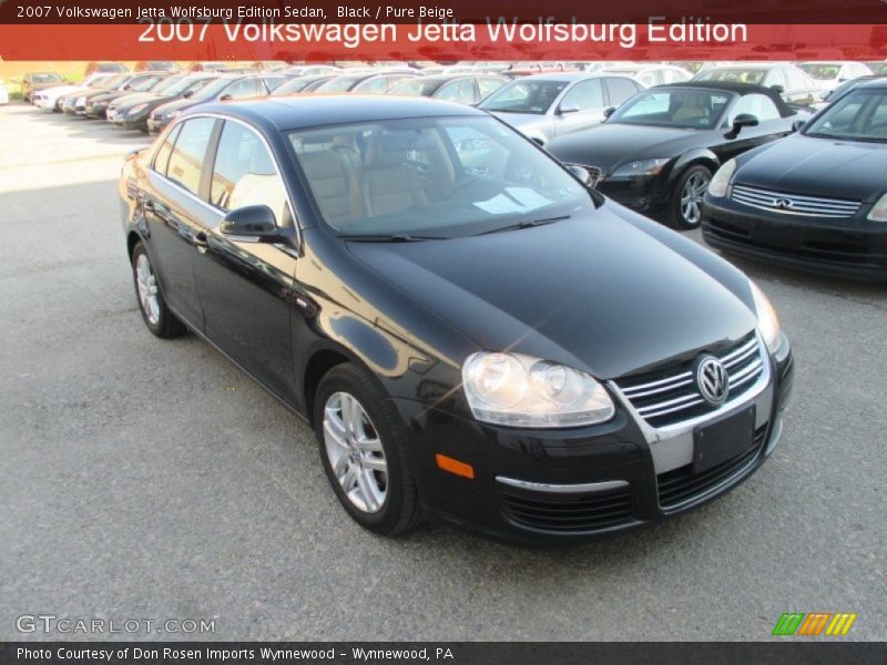 Black / Pure Beige 2007 Volkswagen Jetta Wolfsburg Edition Sedan