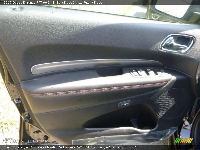 Brilliant Black Crystal Pearl / Black 2015 Dodge Durango R/T AWD