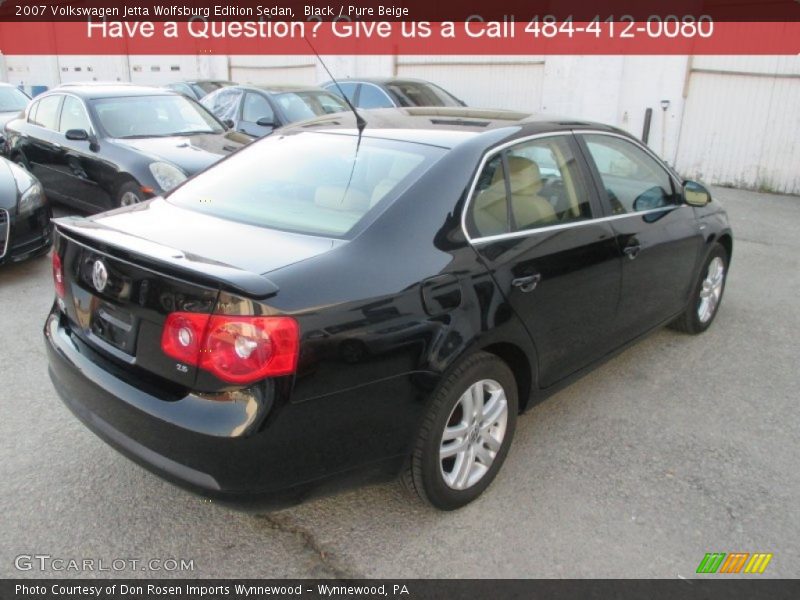 Black / Pure Beige 2007 Volkswagen Jetta Wolfsburg Edition Sedan