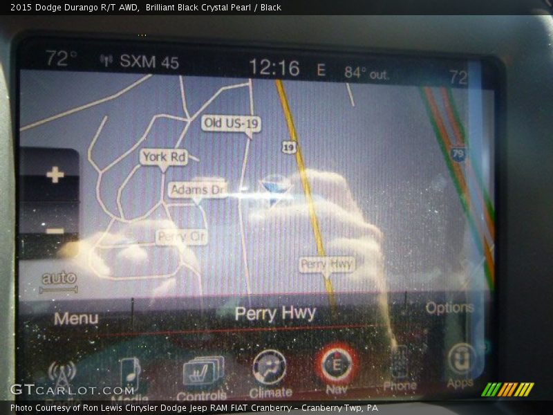 Brilliant Black Crystal Pearl / Black 2015 Dodge Durango R/T AWD