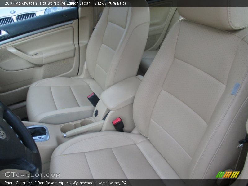 Black / Pure Beige 2007 Volkswagen Jetta Wolfsburg Edition Sedan