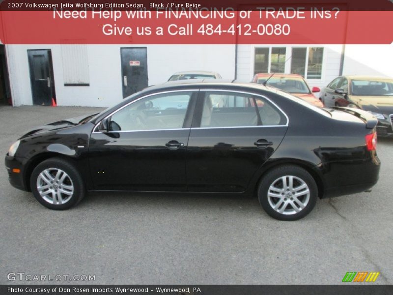 Black / Pure Beige 2007 Volkswagen Jetta Wolfsburg Edition Sedan