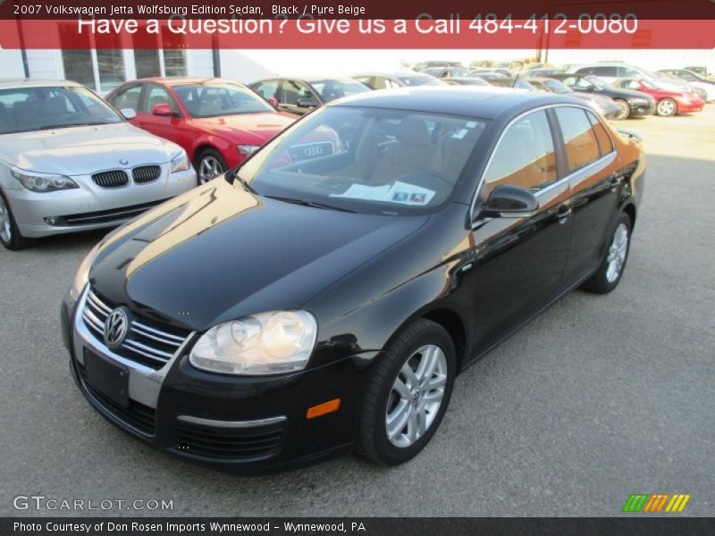 Black / Pure Beige 2007 Volkswagen Jetta Wolfsburg Edition Sedan