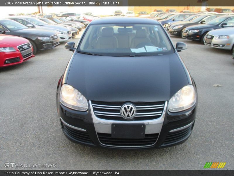 Black / Pure Beige 2007 Volkswagen Jetta Wolfsburg Edition Sedan