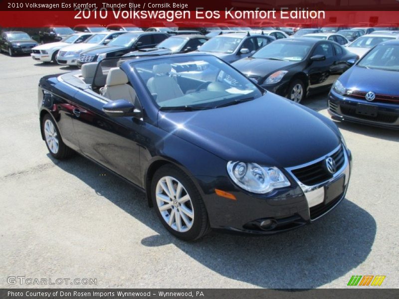 Thunder Blue / Cornsilk Beige 2010 Volkswagen Eos Komfort