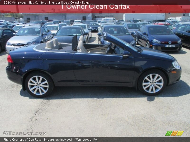 Thunder Blue / Cornsilk Beige 2010 Volkswagen Eos Komfort