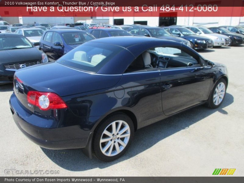 Thunder Blue / Cornsilk Beige 2010 Volkswagen Eos Komfort