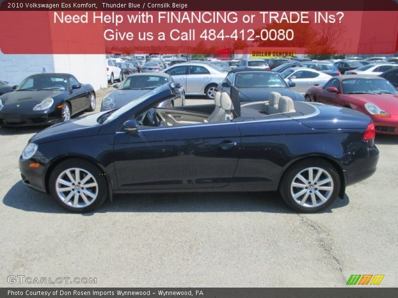 Thunder Blue / Cornsilk Beige 2010 Volkswagen Eos Komfort