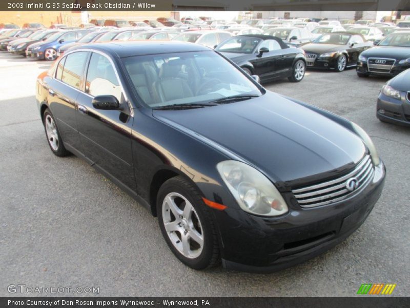 Black Obsidian / Willow 2003 Infiniti G 35 Sedan
