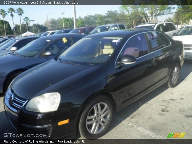 Black / Anthracite 2007 Volkswagen Jetta 2.5 Sedan