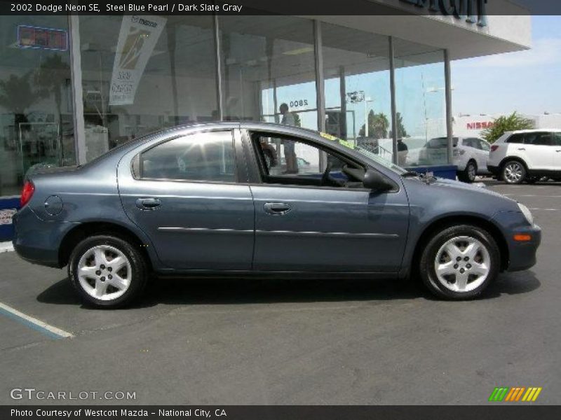 Steel Blue Pearl / Dark Slate Gray 2002 Dodge Neon SE