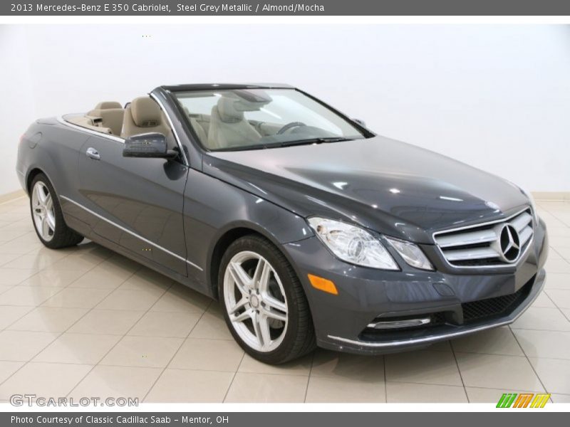 Steel Grey Metallic / Almond/Mocha 2013 Mercedes-Benz E 350 Cabriolet