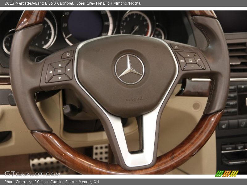 Steel Grey Metallic / Almond/Mocha 2013 Mercedes-Benz E 350 Cabriolet