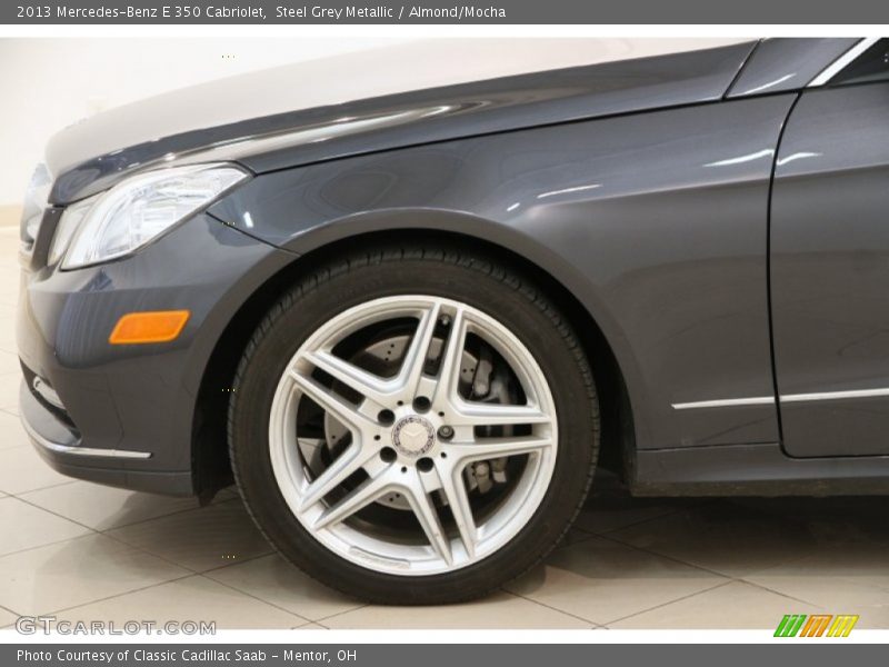 Steel Grey Metallic / Almond/Mocha 2013 Mercedes-Benz E 350 Cabriolet