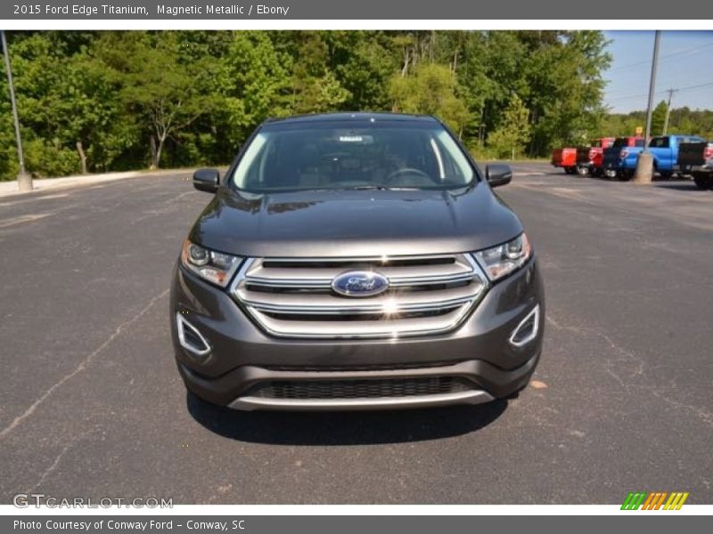 Magnetic Metallic / Ebony 2015 Ford Edge Titanium