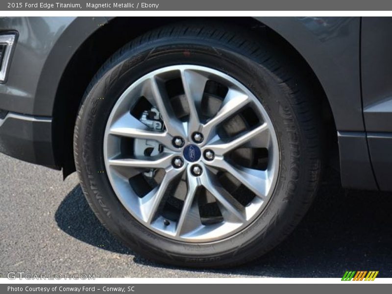 Magnetic Metallic / Ebony 2015 Ford Edge Titanium