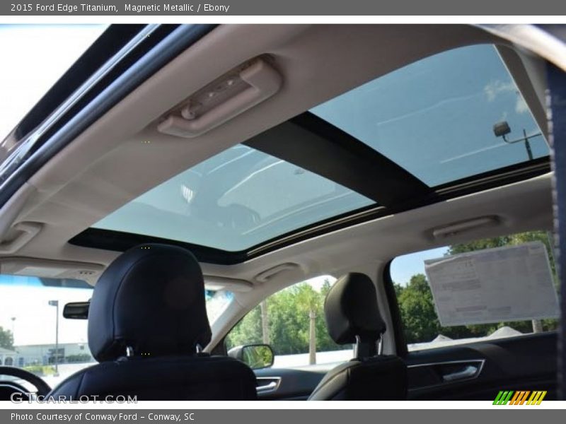 Magnetic Metallic / Ebony 2015 Ford Edge Titanium