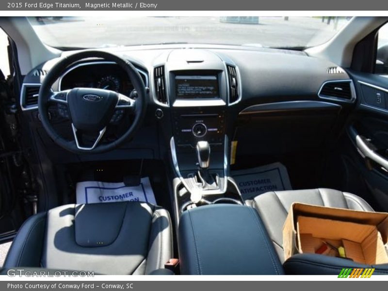 Magnetic Metallic / Ebony 2015 Ford Edge Titanium