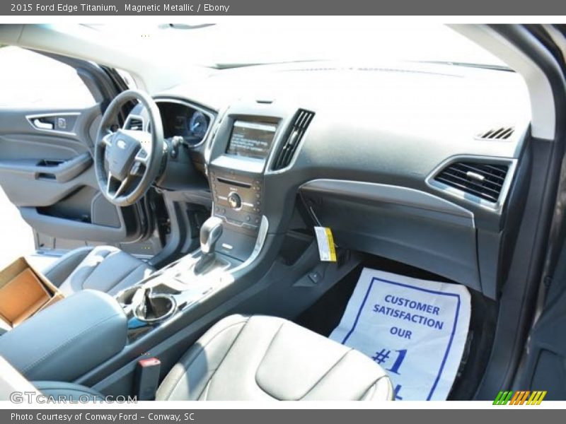 Magnetic Metallic / Ebony 2015 Ford Edge Titanium