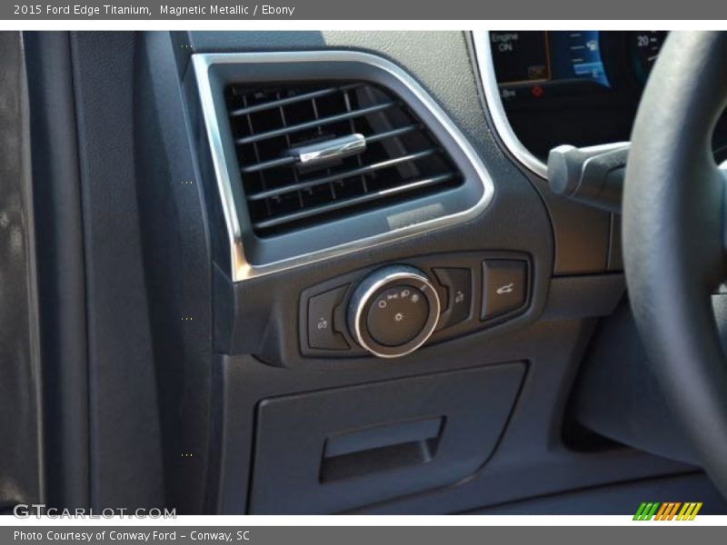 Magnetic Metallic / Ebony 2015 Ford Edge Titanium