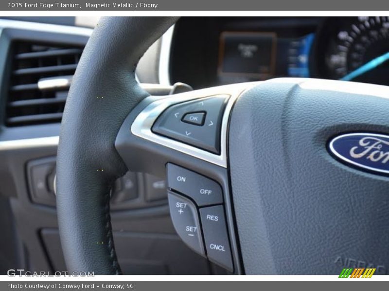 Magnetic Metallic / Ebony 2015 Ford Edge Titanium