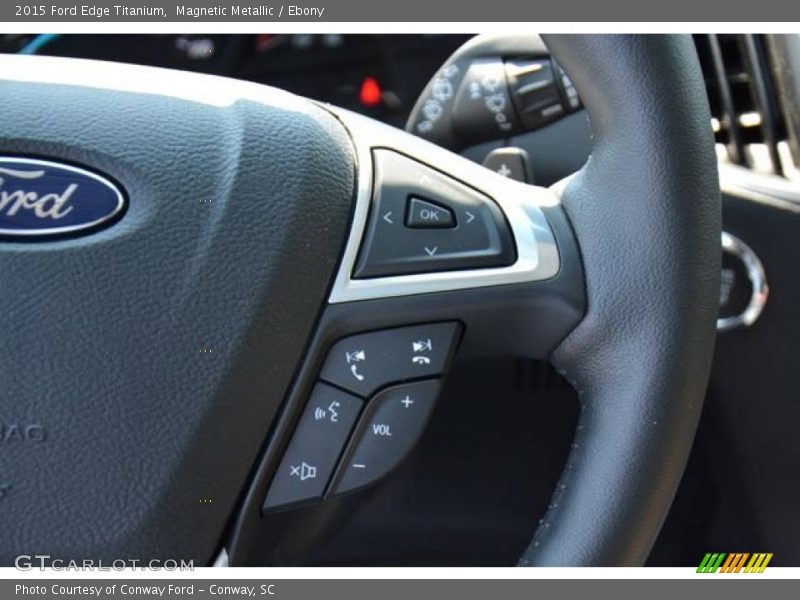 Magnetic Metallic / Ebony 2015 Ford Edge Titanium