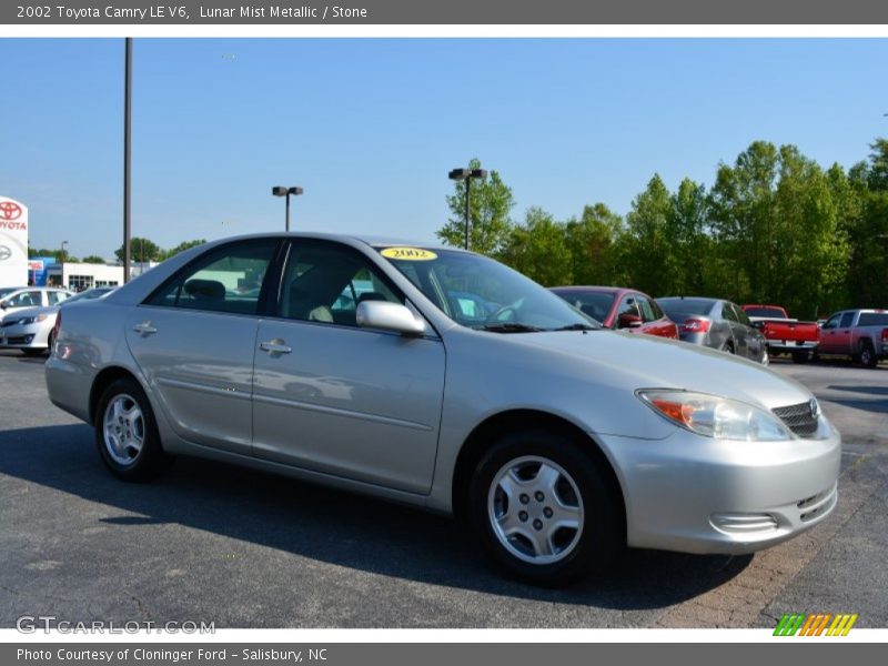 Lunar Mist Metallic / Stone 2002 Toyota Camry LE V6