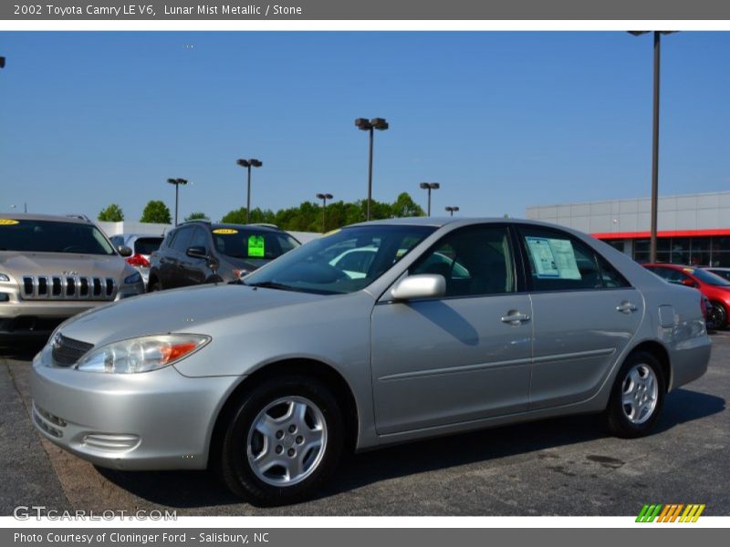 Lunar Mist Metallic / Stone 2002 Toyota Camry LE V6