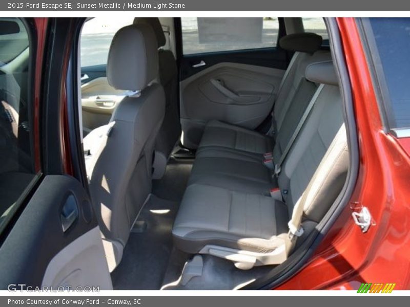 Sunset Metallic / Medium Light Stone 2015 Ford Escape SE