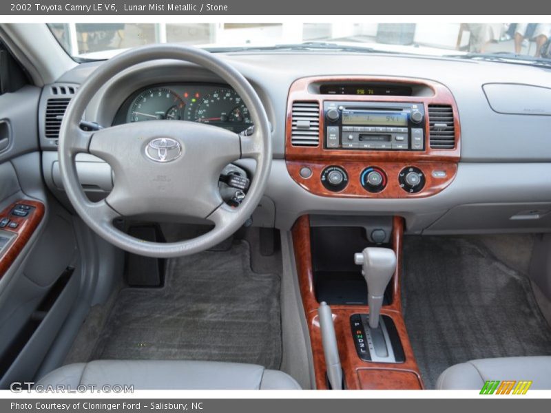 Lunar Mist Metallic / Stone 2002 Toyota Camry LE V6