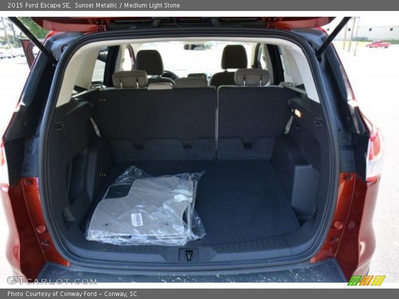 Sunset Metallic / Medium Light Stone 2015 Ford Escape SE