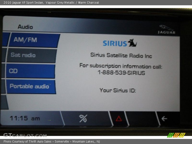 Vapour Grey Metallic / Warm Charcoal 2010 Jaguar XF Sport Sedan