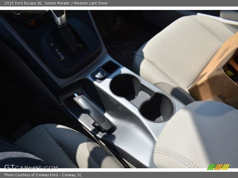 Sunset Metallic / Medium Light Stone 2015 Ford Escape SE