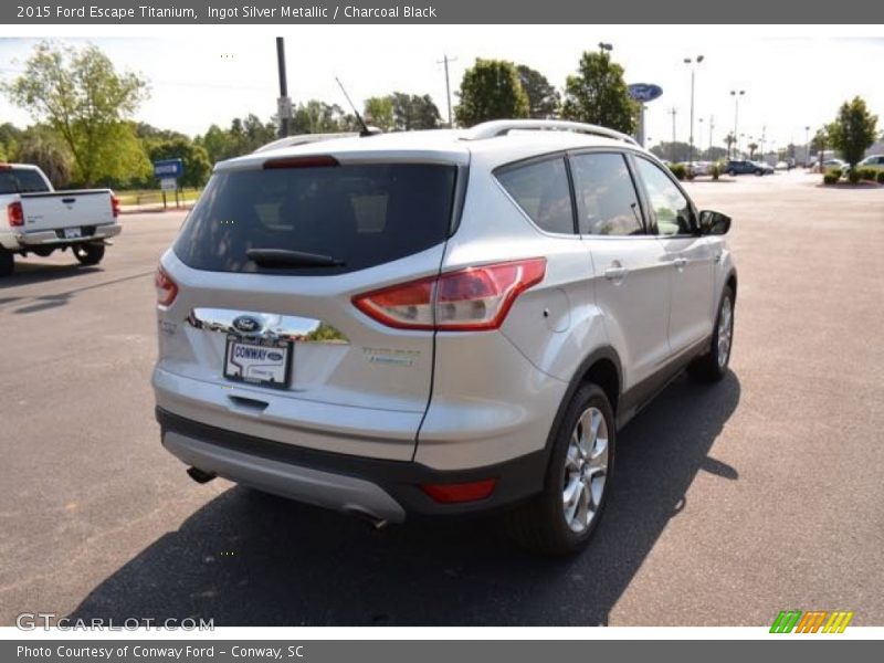 Ingot Silver Metallic / Charcoal Black 2015 Ford Escape Titanium