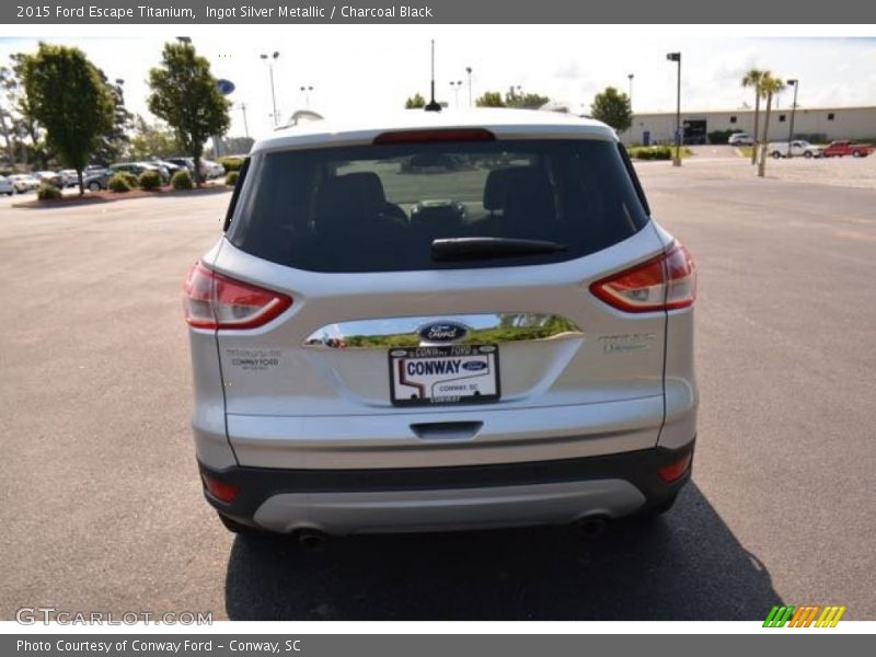 Ingot Silver Metallic / Charcoal Black 2015 Ford Escape Titanium