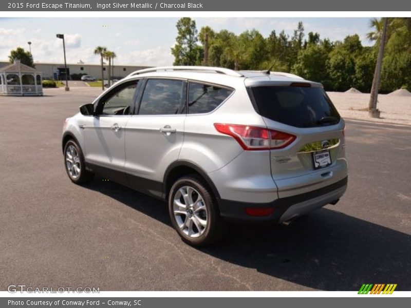 Ingot Silver Metallic / Charcoal Black 2015 Ford Escape Titanium