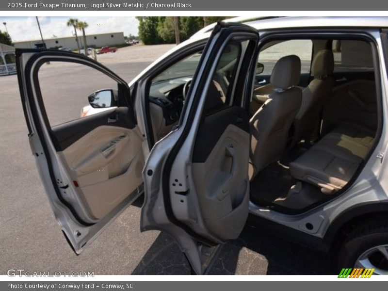 Ingot Silver Metallic / Charcoal Black 2015 Ford Escape Titanium