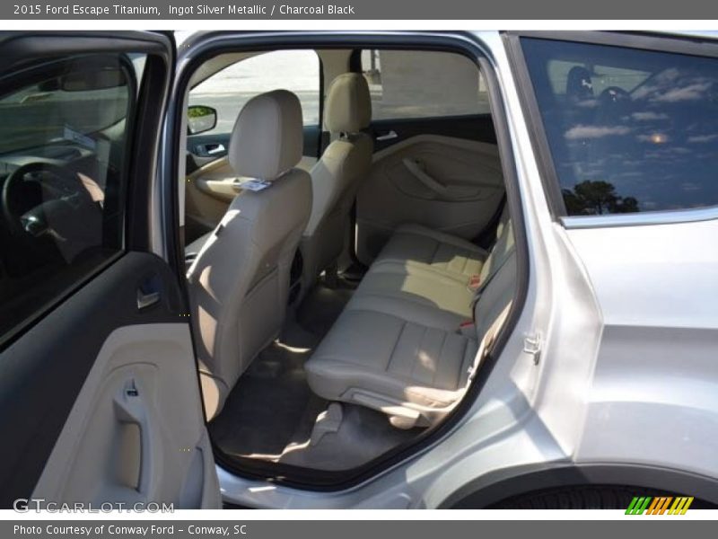 Ingot Silver Metallic / Charcoal Black 2015 Ford Escape Titanium