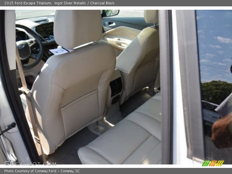 Ingot Silver Metallic / Charcoal Black 2015 Ford Escape Titanium