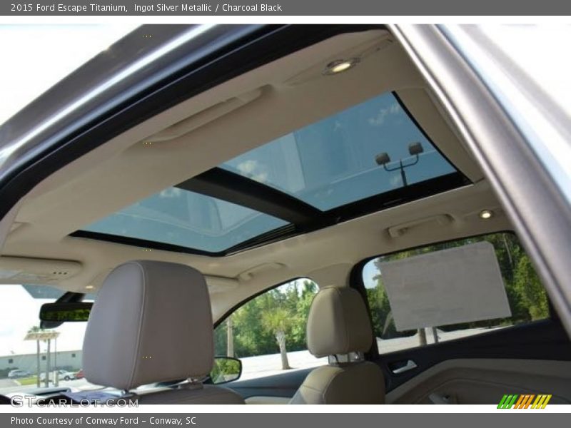 Ingot Silver Metallic / Charcoal Black 2015 Ford Escape Titanium