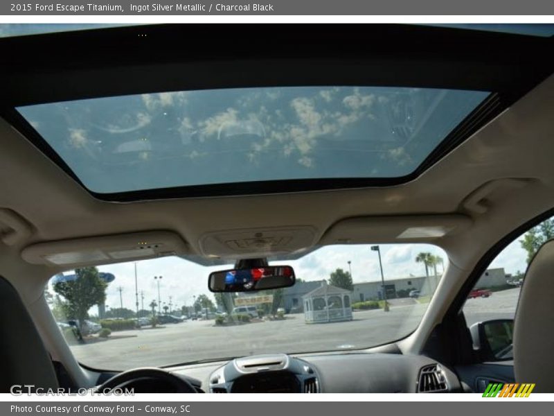 Ingot Silver Metallic / Charcoal Black 2015 Ford Escape Titanium